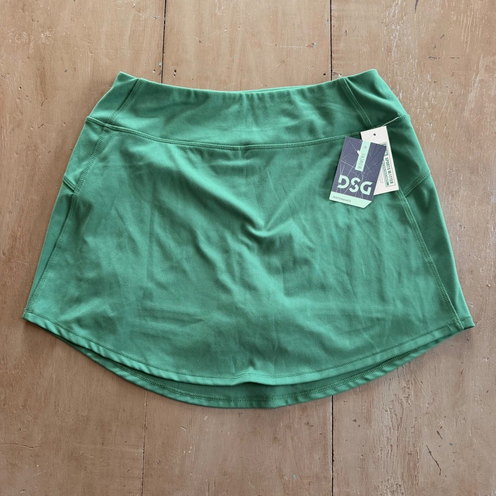 DSG Womens Performance Mid Rise Skort Pitch Green DAW12325 Pickleball Tennis
